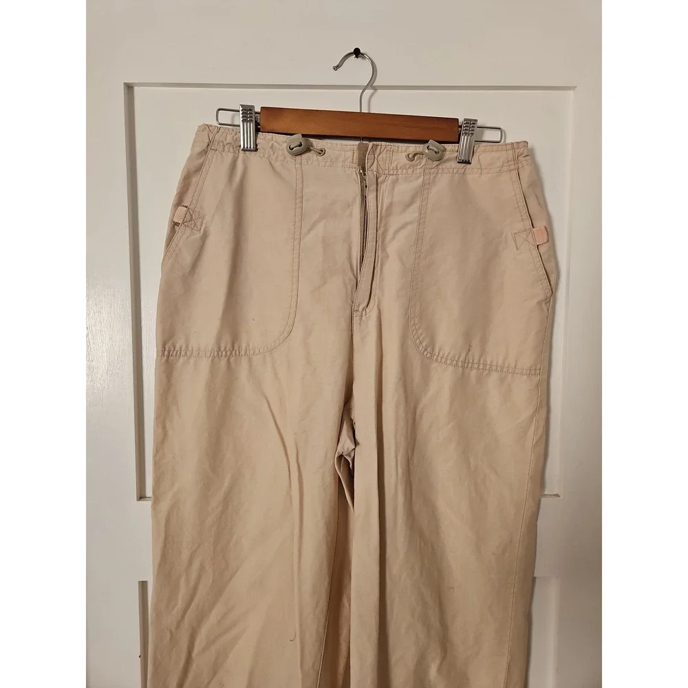 Vintage St.‎ John's Bay Y2K Khaki Cargo Crop Pants Women's Size 8